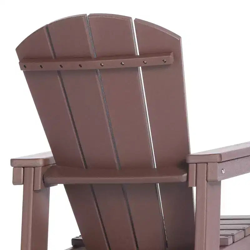 WestinTrends Malibu Set Sedia Adirondack per Bambini da Esterno in HDPE a 2 Pezzi con Tavolino Quadrato