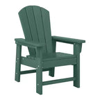WestinTrends Malibu Set Sedia Adirondack per Bambini da Esterno in HDPE a 2 Pezzi con Tavolino Quadrato