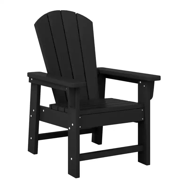 WestinTrends Malibu Set Sedia Adirondack per Bambini da Esterno in HDPE a 2 Pezzi con Tavolino Quadrato