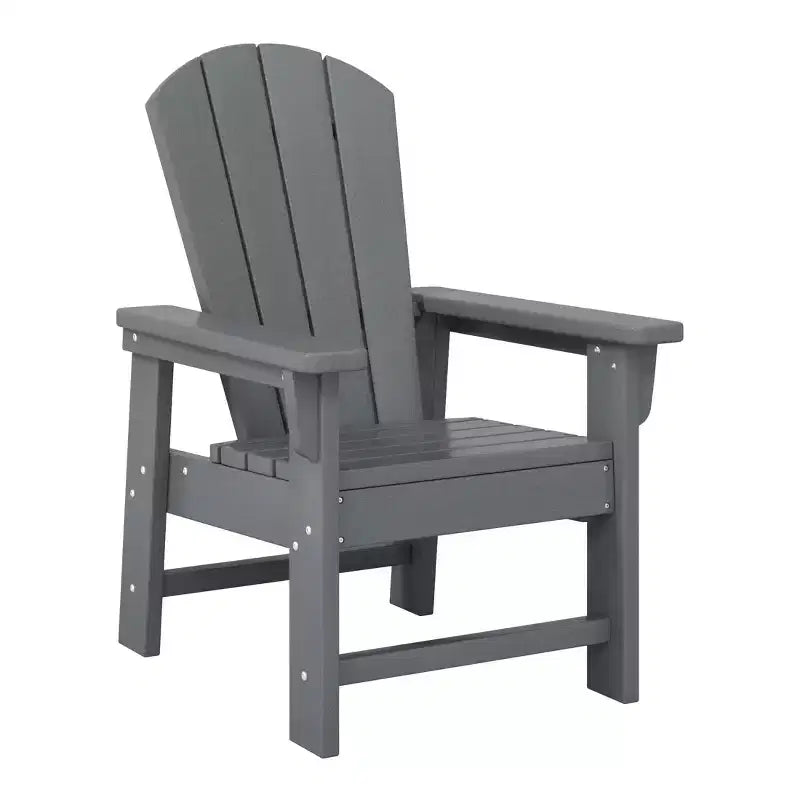 WestinTrends Malibu Set Sedia Adirondack per Bambini da Esterno in HDPE a 2 Pezzi con Tavolino Quadrato