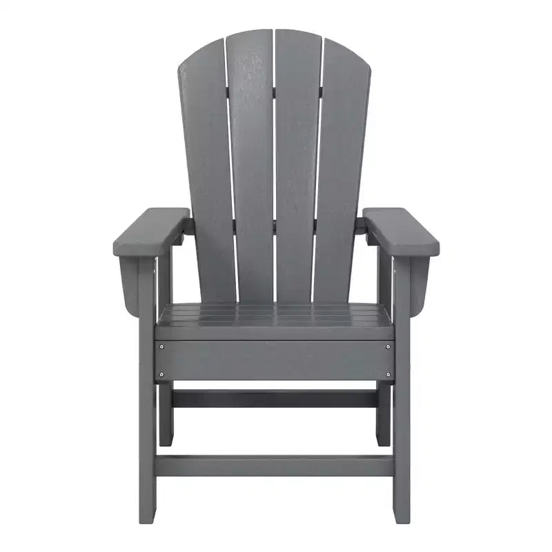 WestinTrends Malibu Set Sedia Adirondack per Bambini da Esterno in HDPE a 2 Pezzi con Tavolino Quadrato