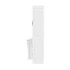 Whisen Modern Design Letto a scomparsa matrimoniale Murphy Bed a parete, ripiegabile in un armadio con guardaroba, cassetti e ripiani