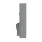 Whisen Modern Design Letto a scomparsa matrimoniale Murphy Bed a parete, ripiegabile in un armadio con guardaroba, cassetti e ripiani