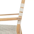 Christopher Knight Home Annette - Sedia da esterni rustica in legno di acacia e corda intrecciata (set da 2)