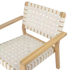 Christopher Knight Home Annette - Sedia da esterni rustica in legno di acacia e corda intrecciata (set da 2)