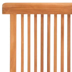 Holly Solid Teak Folding Chair Indoor/Outdoor (Set of 2) - PAT6503 - Natural - Safavieh