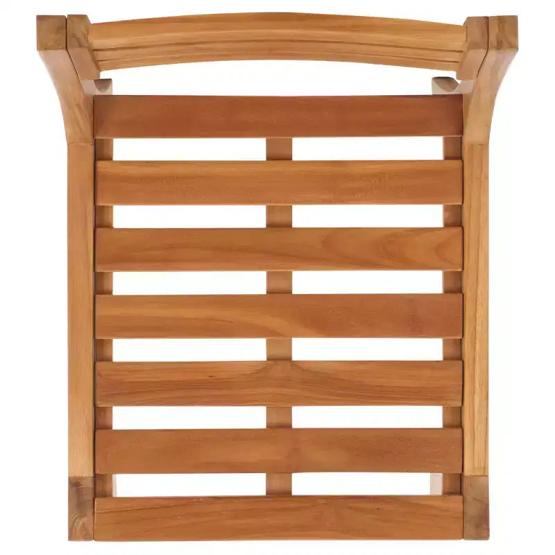 Anna Solid Teak Chair Indoor/Outdoor (Set of 2) - PAT6502 - Natural - Safavieh