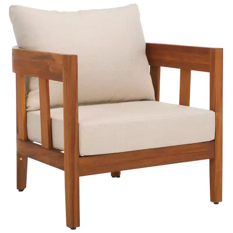 Sedia da giardino Owen per interni/esterni (Set di 2) - PAT7085 - Naturale/Tortora - Safavieh