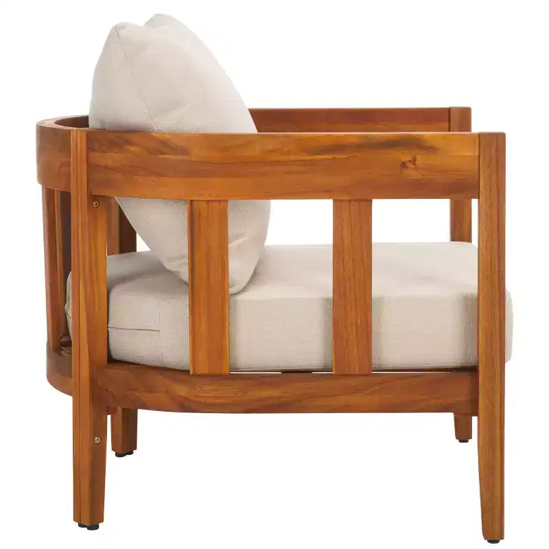 Sedia da giardino Owen per interni/esterni (Set di 2) - PAT7085 - Naturale/Tortora - Safavieh