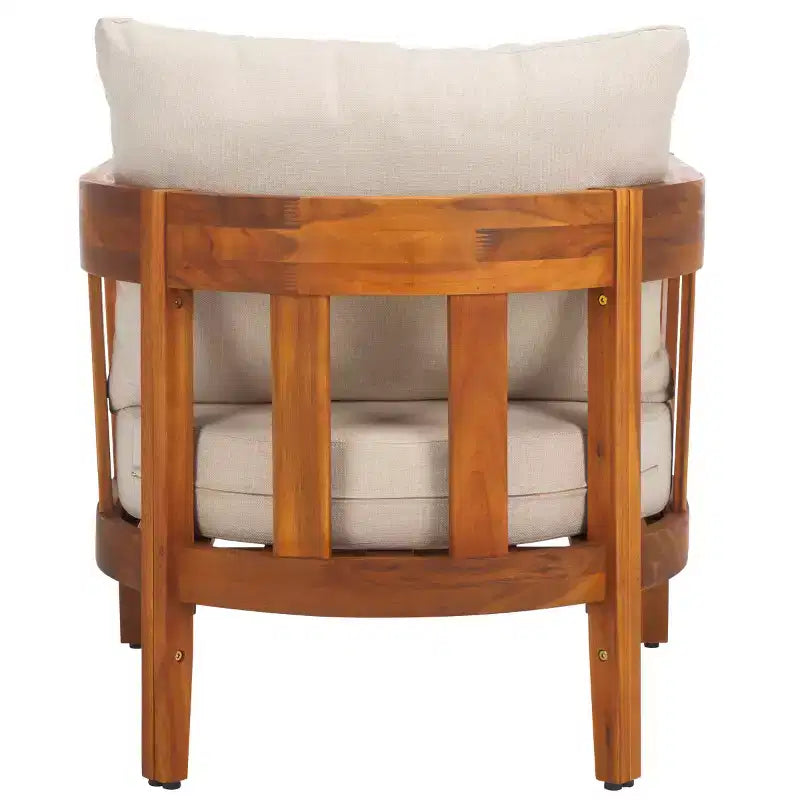 Sedia da giardino Owen per interni/esterni (Set di 2) - PAT7085 - Naturale/Tortora - Safavieh