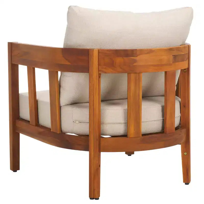 Sedia da giardino Owen per interni/esterni (Set di 2) - PAT7085 - Naturale/Tortora - Safavieh