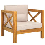 Crewe Chair W/ Cushions Indoor/Outdoor - PAT7323 - Natural/Light Grey - Safavieh