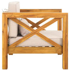 Crewe Chair W/ Cushions Indoor/Outdoor - PAT7323 - Natural/Light Grey - Safavieh