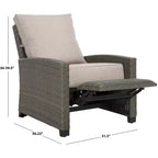 Poltrona reclinabile Landon per interni/esterni - PAT7538 - Safavieh