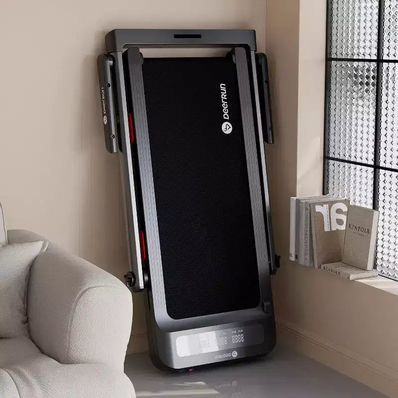 Tapis Roulant Pieghevole DeerRun Z10 Pro Smart 0.6-3.8 MPH 2 in 1 con Inclinazione Automatica del 12%