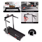 Tapis Roulant Pieghevole DeerRun Z10 Pro Smart 0.6-3.8 MPH 2 in 1 con Inclinazione Automatica del 12%