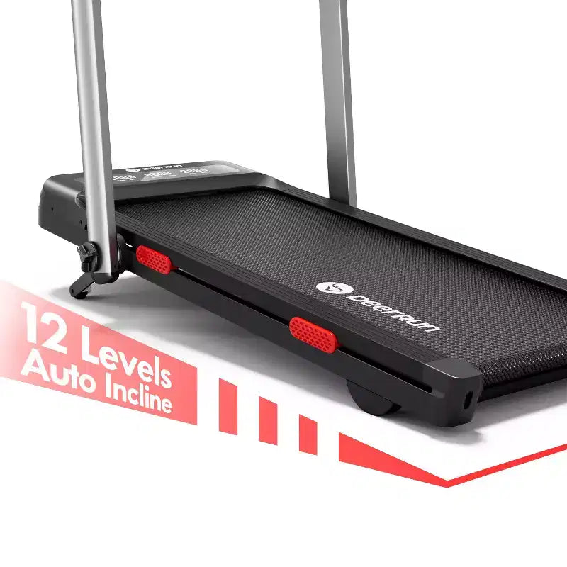 Tapis Roulant Pieghevole DeerRun Z10 Pro Smart 0.6-3.8 MPH 2 in 1 con Inclinazione Automatica del 12%