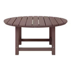 WestinTrends Dylan Set da conversazione da 5 pezzi per patio da esterno con sedia Adirondack in HDPE e tavolino da caffè rotondo