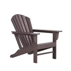 WestinTrends Dylan Set da conversazione da 5 pezzi per patio da esterno con sedia Adirondack in HDPE e tavolino da caffè rotondo