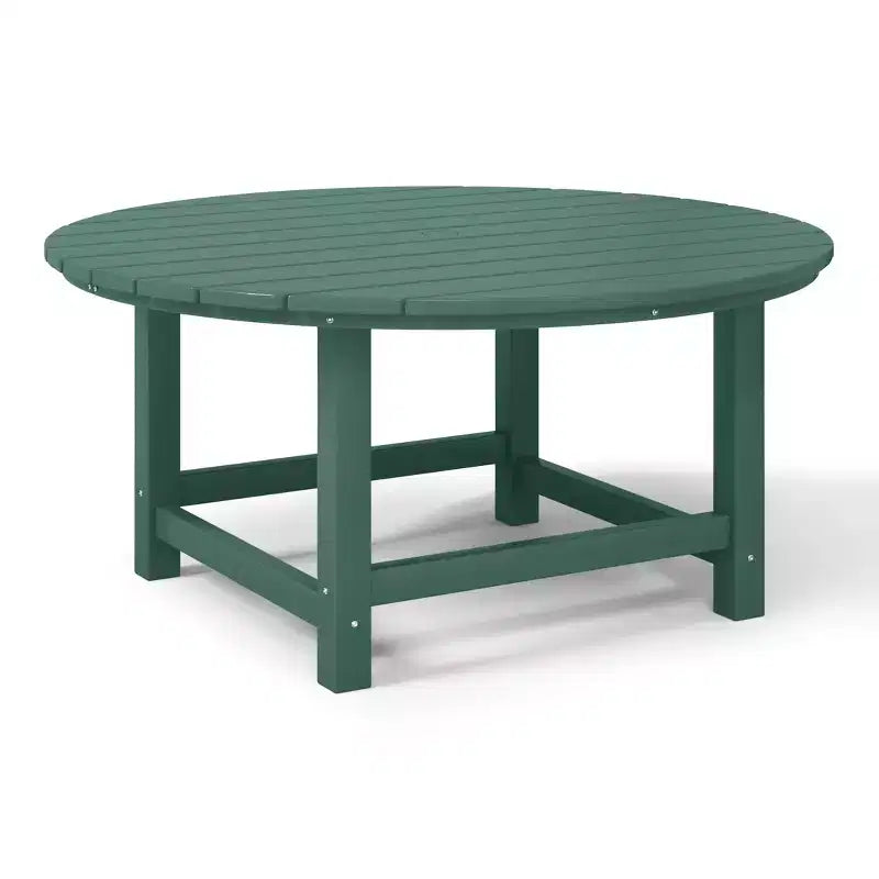 WestinTrends Dylan Set da conversazione da 5 pezzi per patio da esterno con sedia Adirondack in HDPE e tavolino da caffè rotondo