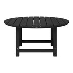 WestinTrends Dylan Set da conversazione da 5 pezzi per patio da esterno con sedia Adirondack in HDPE e tavolino da caffè rotondo