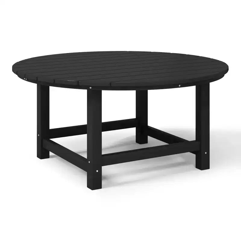 WestinTrends Dylan Set da conversazione da 5 pezzi per patio da esterno con sedia Adirondack in HDPE e tavolino da caffè rotondo