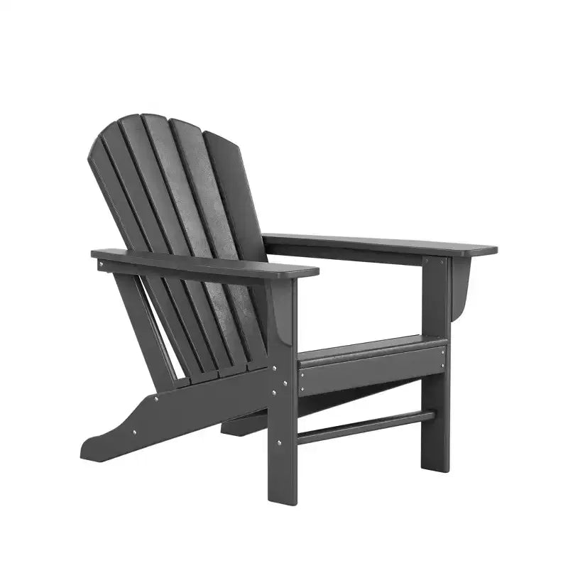 WestinTrends Dylan Set da conversazione da 5 pezzi per patio da esterno con sedia Adirondack in HDPE e tavolino da caffè rotondo
