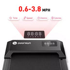 15,35*39,37 pollici Nastro di corsa Tapis roulant 2,5HP 2 in 1 Display LED 0,6-5MPH 350 LBS Capacità di peso