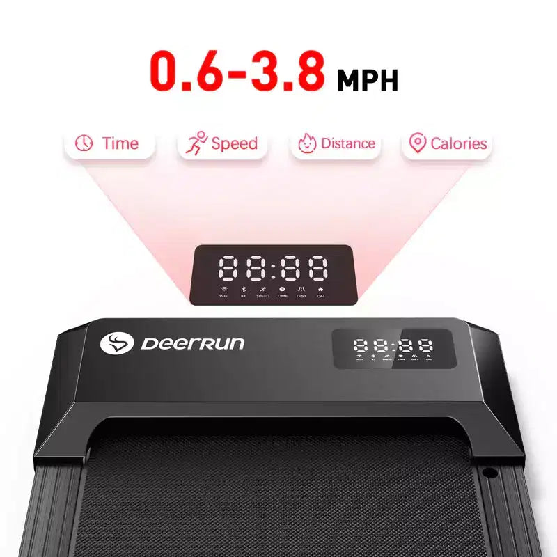 15,35*39,37 pollici Nastro di corsa Tapis roulant 2,5HP 2 in 1 Display LED 0,6-5MPH 350 LBS Capacità di peso