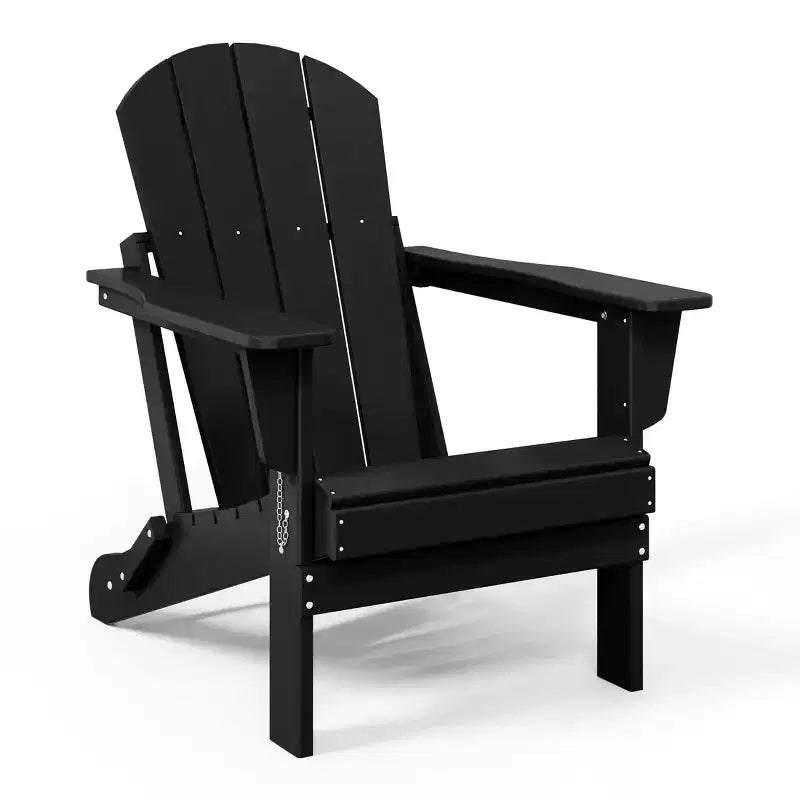 WestinTrends Malibu Set da conversazione da esterno pieghevole a 5 pezzi in HDPE con sedia Adirondack