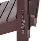 WestinTrends Malibu Set da conversazione da esterno pieghevole a 5 pezzi in HDPE con sedia Adirondack