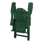 WestinTrends Malibu Set da conversazione da esterno pieghevole a 5 pezzi in HDPE con sedia Adirondack