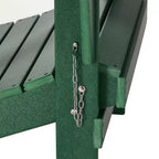 WestinTrends Malibu Set da conversazione da esterno pieghevole a 5 pezzi in HDPE con sedia Adirondack