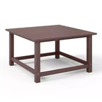 WestinTrends Malibu Set Conversazione da Esterno da 5 Pezzi con Tavolo Quadrato e Sedie Adirondack in HDPE