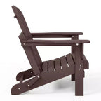 WestinTrends Malibu Set Conversazione da Esterno da 5 Pezzi con Tavolo Quadrato e Sedie Adirondack in HDPE