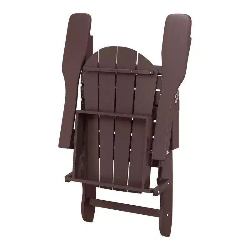 WestinTrends Malibu Set Conversazione da Esterno da 5 Pezzi con Tavolo Quadrato e Sedie Adirondack in HDPE
