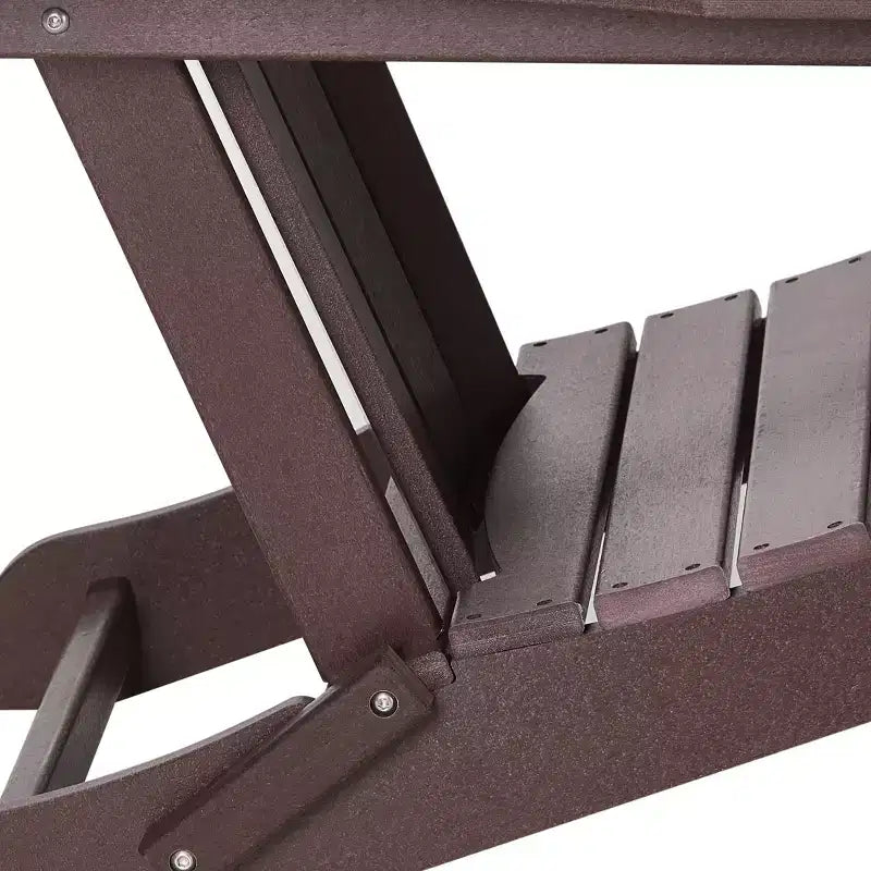 WestinTrends Malibu Set Conversazione da Esterno da 5 Pezzi con Tavolo Quadrato e Sedie Adirondack in HDPE