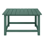 WestinTrends Malibu Set Conversazione da Esterno da 5 Pezzi con Tavolo Quadrato e Sedie Adirondack in HDPE