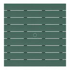 WestinTrends Malibu Set Conversazione da Esterno da 5 Pezzi con Tavolo Quadrato e Sedie Adirondack in HDPE