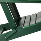 WestinTrends Malibu Set Conversazione da Esterno da 5 Pezzi con Tavolo Quadrato e Sedie Adirondack in HDPE
