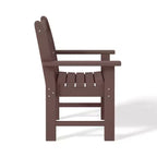WestinTrends Malibu Set di 3 Sedie da Giardino Adirondack in HDPE con Tavolino Laterale Quadrato Adirondack per Esterni