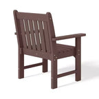 WestinTrends Malibu Set di 3 Sedie da Giardino Adirondack in HDPE con Tavolino Laterale Quadrato Adirondack per Esterni