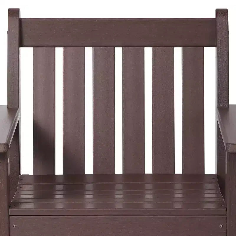 WestinTrends Malibu Set di 3 Sedie da Giardino Adirondack in HDPE con Tavolino Laterale Quadrato Adirondack per Esterni