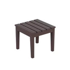 WestinTrends Malibu Set di 3 Sedie da Giardino Adirondack in HDPE con Tavolino Laterale Quadrato Adirondack per Esterni