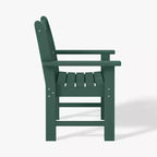 WestinTrends Malibu Set di 3 Sedie da Giardino Adirondack in HDPE con Tavolino Laterale Quadrato Adirondack per Esterni