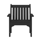 WestinTrends Malibu Set di 3 Sedie da Giardino Adirondack in HDPE con Tavolino Laterale Quadrato Adirondack per Esterni
