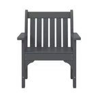 WestinTrends Malibu Set di 3 Sedie da Giardino Adirondack in HDPE con Tavolino Laterale Quadrato Adirondack per Esterni