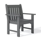 WestinTrends Malibu Set di 3 Sedie da Giardino Adirondack in HDPE con Tavolino Laterale Quadrato Adirondack per Esterni