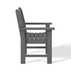 WestinTrends Malibu Set di 3 Sedie da Giardino Adirondack in HDPE con Tavolino Laterale Quadrato Adirondack per Esterni