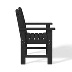 WestinTrends Malibu Set di 3 Sedie da Giardino Adirondack in HDPE con Tavolino Laterale Quadrato Adirondack per Esterni